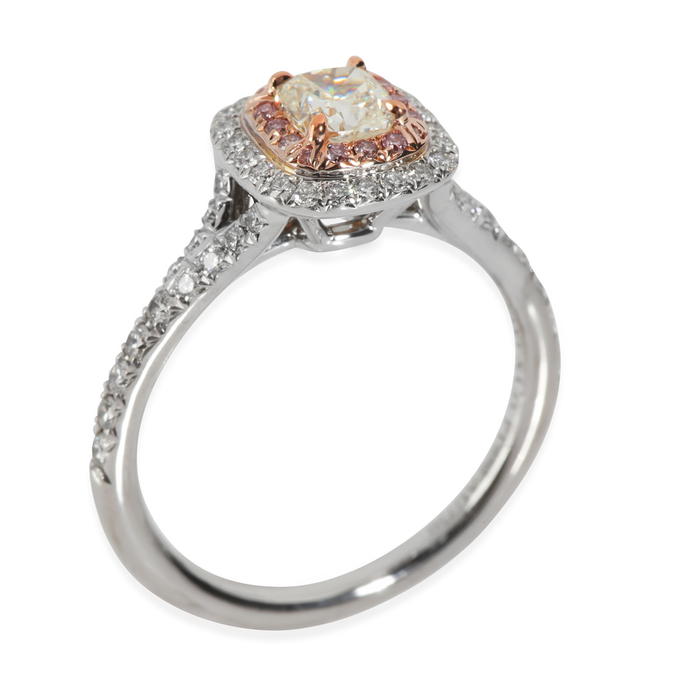 Tiffany & Co. Soleste Diamond Diamond Engagement Ring in 18k Pink Gold/Platinum - Picture 2 of 5